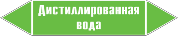 Маркировка трубопровода "дистиллированная вода" (пленка, 252х52 мм) - Маркировка трубопроводов - Маркировки трубопроводов "ВОДА" - Магазин охраны труда и техники безопасности stroiplakat.ru