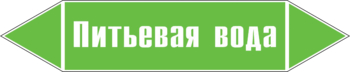 Маркировка трубопровода "питьевая вода" (пленка, 716х148 мм) - Маркировка трубопроводов - Маркировки трубопроводов "ВОДА" - Магазин охраны труда и техники безопасности stroiplakat.ru